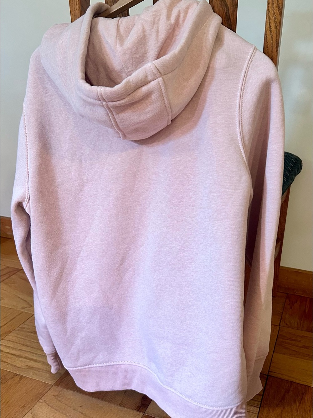Carhartt Pale Pink Hooded Sweatshirt with Logo Sleeve - Picture 2 of 5
